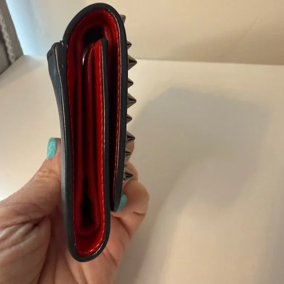 SOLD Christian Louboutin Red Leather Wallet - Picture 4 of 9